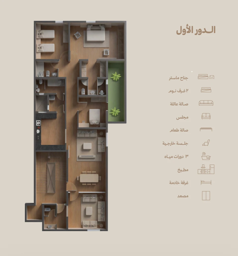 الطابق الأول